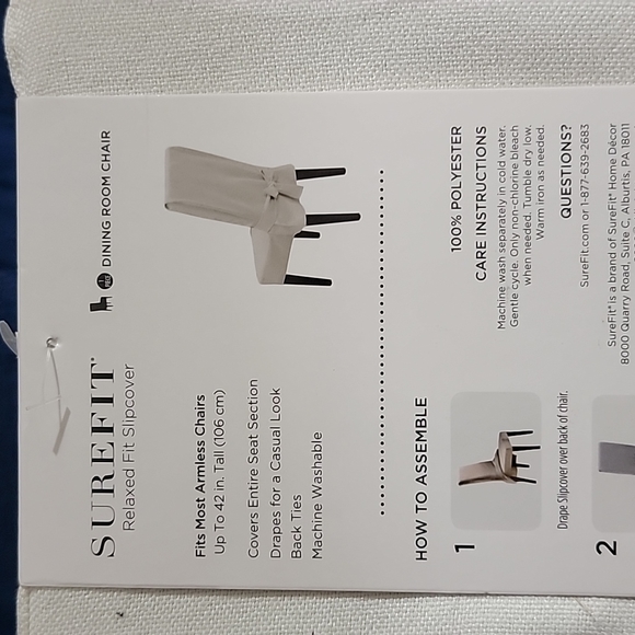 Sure Fit Other Sure Fit Farmhouse Basketweave Dining Room Chair